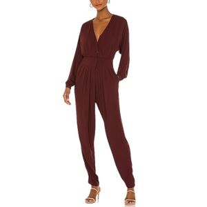 Indah Gianyar Pleated Jumpsuit in Port SZ M VGUC